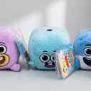 Pinkfong Baby Shark Daddy Shark Plush Cube with Sound [Blue, 2021] Pack Of 3