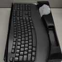 Wireless Keyboard and Mouse Combo,2.4G Full Size Wave Keys Ergonomic Keyboard with Wrist Rest for Natural Typing, 3 DPI Adjustable Ergonomic Silent Mouse for Computer/Laptop/Windows/Mac (Black)