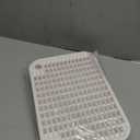 Cat Litter Box Ramp Mat with Filter Function, Cat Step Pedal Stool for Self-Cleaning Litter Box, Easy to Clean, Ideal for Kitten & Elderly Cats (White)