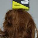 Onpep Short Straight Bob Wigs with Air Bangs Honey Brown Wig for Women Shoulder Length Heat Resistant Fiber Hair Wigs