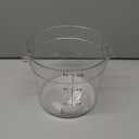 Carlisle FoodService Products Storplus Round Food Storage Container with Stackable Design for Catering, Buffets, Restaurants, Polycarbonate (Pc), 6 Quart, Clear
