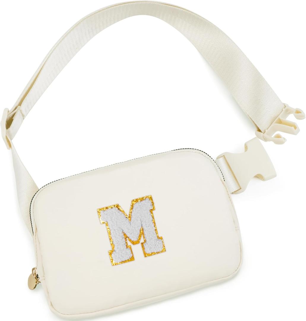 Mothers Day Gifts for Mom,Mom Gifts from Daughter,Gifts for Mom,Gifts for Wife Sister Her,Birthday Gift for Mom,Mother in Law Gift,Mama Gifts Idea,Crossbody Bags,Initial White M,Cream Bag