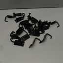 Tandefio 25 Pack J Shaped Slatwall Hooks and Hangers Heavy Duty Slatwall Accessories for Display Panel Garage, 3.25 Inch(Black)