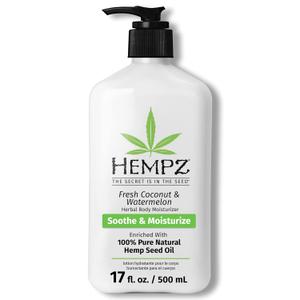 Hempz Body Lotion - Fresh Coconut & Watermelon Daily Moisturizing Cream, Shea Butter Body Moisturizer - Skin Care Products, Hemp Seed Oil - Large (17 Fl Oz (Pack of 1)) Hempz Body Lotion - Fresh Coconut & Watermelon Daily Moisturizing Cream, Shea Butter Body Moisturizer - Skin Care Products, Hemp Seed Oil - Large (17 Fl Oz (Pack of 1))