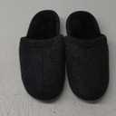 Faux Woolen Men's Hoodback Shoes - Black 12/13