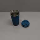 YINBAOGE Insulated Travel Coffee Mug, Spill & Leak Proof, Portable To Go Camping Stainless Steel Coffee Tumbler, Reusable Thermal Coffee Cup with Lid for Hot & Cold Drinks (Blue, 17 OZ)