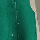 EVALESS Cropped Puffer Vest Women Lightweight Quilted Stand Collar Sleeveless Jackets Fall Winter 2025 Button Zip Up Coat (Medium, Atlantic Green)