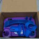 NuLink Balloon Pump Electric Portable Dual Nozzle Air Pump for Balloons Blower Pump Inflator for Decoration, Birthday Party [110V~120V, 600W, Purple]