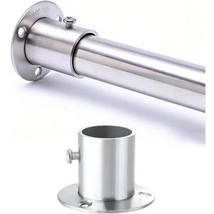 Closet Rod, 1-1/4" Dia 32mm, One Piece Design 304 Stainless Steel Heavy Duty Closet Rod with Matching O Flanges and Mounting Screws closet rods42inch,1 Rod