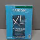 Canson XL Series Watercolor Pad, Heavyweight White Paper, Foldover Binding, 30 Sheets, 9x12 inch