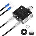 Push Button Circuit Breaker 3 Amp, Fuse Tester, Auto Trip, Manual Reset 32V, Low Voltage Protection with Waterproof Cap