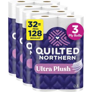 Quilted Northern Ultra Plush Toilet Paper, Mega Rolls, 3 Ply Toilet Tissue