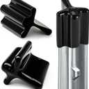 50 Pcs Black T Post Caps, Heavy Duty Vinyl T Post Safety Caps for Fence Post, T Post Protector Covers for Livestock & Farm, Fit Standard T Posts