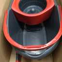 O-Cedar EasyWring Microfiber Spin Mop, Bucket Floor Cleaning System, Red, Gray, Standard
