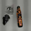 Sharp Pebble Electric Cordless Chainsaw Sharpener Kit - Comes with Chain Saw Sharpener Tool, 4 File Size Sharpening Wheels, Angle Attachment, Wrench & eBook