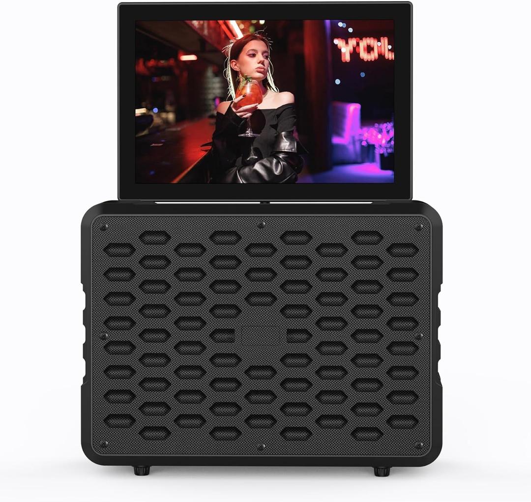 14inch Small TV,Portable TV with Stereo Speakers,35W Peak,Built in-ATSC Tuner HDMI/USB/Bluetooth/Battery for Camping,Beadroom,Kitchen,Party