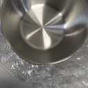 Butter Warmer Pot, Stainless Steel Milk Warmer with Wooden Handle for Seafood, Mini Butter Melting Pot Small Saucepan with Dual Pour Spouts for Stove Top Cooking (300ml)