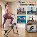 MOMODA Stair Stepper Resistance Adjustable Folding Vertical Climber Machine for Home Gym Full-Body Workout