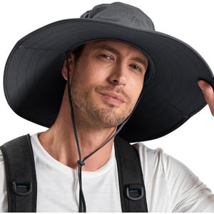 Sun Hat: UPF 50+ Protection, Grey, XL-XXL