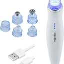 3-in-1 Diamond Microdermabrasion Machine - Vacuum & Light Therapy Tool - Anti-Aging Device for Face & Neck - Skin Tightening - Wrinkle Reducing - Jawline Definition