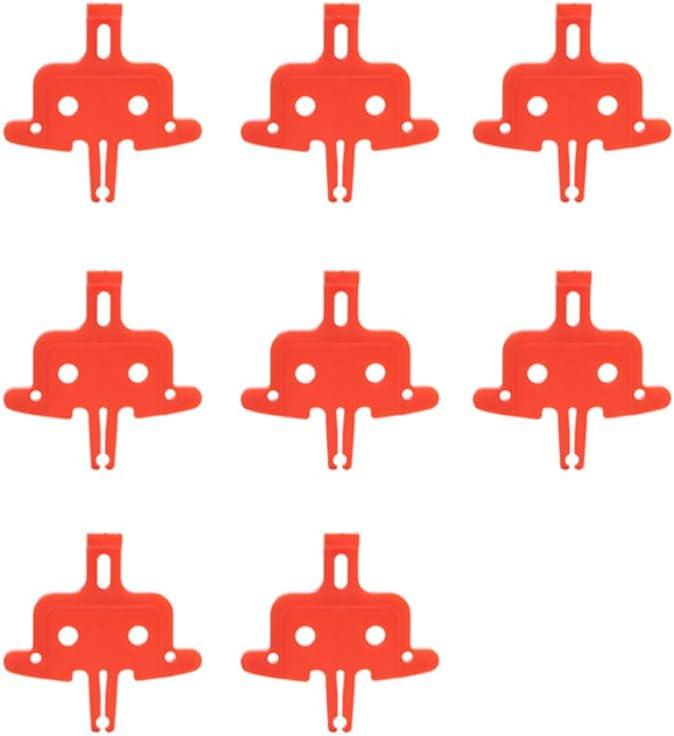 LESHOW 8PCS Hydraulic Bicycle Brake Pads Spacer - Disc Brake Pad Spreader Cycling Repair Tool for MTB & Road Bike