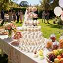 Large 7 Tier Cupcake Stand for 100 Cupcakes, Clear Round Cupcake Stands, Acrylic Wedding Cupcake Tower Stand, Cupcake Display Stand for Dessert Table, Cupcake Tier Stands