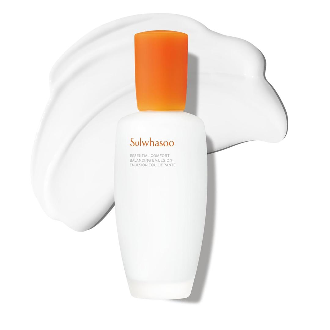 Sulwhasoo Essential Comfort Balancing Emulsion - Moisturizing Korean Emulsion for Dry & Sensitive Skin, Hydrating, Soothing, Nourishing & Softening - 4.22 fl. oz.