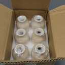 YANLING 6 Pack Light Yellow Small Vase for Flowers, 5 inch Modern Ceramic Vases for Pampas Grass Simple Shelf Vase, Boho Vases for Home Decor, Wedding Dinner Table Party Office Bedroom