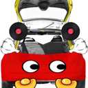 Halloween Trunk or Treat Car Decorations Kit, Archway Garage Door Decorations Haunted House Trunk Banner Waterproof for Halloween Outdoor Car Party Supplies