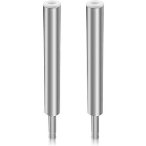 3/4" Pin Boat Seat Post Pedestal Posts Pole Fit for Various Ships - Round Jon Fishing Cruise Pontoon Flat Deck Bass Boats, Non-Threaded, Fixed Hgt., 1.5" Dia, Aluminum Alloy, Silver