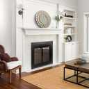 Pleasant Hearth Ascot Fireplace Glass Door - for Masonry Fireplaces, Small, Black, Model Number AT-1000