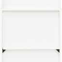 Furinno LUDER Book Shelf, 5-Tier Bookshelf, Bookcase with Open Shelves, 9.4 x 15.8 x 52, Easy Assembly, for Living Room, Bedroom, Home Office, White/Pink