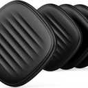 Air Tracker Tags-4 Pack: Bluetooth Tracker Work with Apple Find My (iOS only), Smart Tag Keys Finder Tracking Tags and Item Locator for Luggage Tracker, Bags, Wallet, Travel (Deep Black)