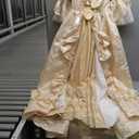Court Rococo Baroque Marie Antoinette Ball Dresses 18th Century Victorian Dress Ball Gowns Royal Women Costume (X-Small, Gold)
