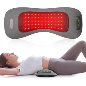 Electric Lumbar Support Pillow with Red Light 660/850nm Back Massager