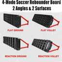 Soccer Rebounder Board, Kickback Wall, Soccer Training Equipment | Professional passing wall for solo training, reaction & volley drills, Heavy-duty, all-terrain stable construction