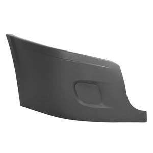 HECASA Front Bumper End Cap Compatible with 2008-2017 Freightliner Cascadia Bumper Cover End Corner Extension W/O Fog Light Holes Black - Passenger Side, Size: RH Cap