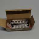 350A 12V-48V Bus Bar Marine Power Distribution Block with Cover with 6 x 3/8Post,Battery Bus Bar (Pair,Red & Black),Automotive Busbars 12 Volt for Car Boat Solar Wiring