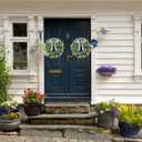 24" Boxwood Wreath for Front Door, Spring Wreaths for Wall Window Porch Home Farmhouse St Patricks Day Indoor Outdoor Decoration,Suitable DIY Wreath for All Season