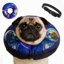 Soft Inflatable Dog Cone Collar for After Surgery  Comfortable Donut E-Collar Alternative to Prevent Licking & Scratching  Adjustable Recovery Collar for Small Dogs  Washable Protective Neck Pillow