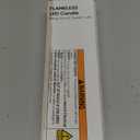 Homemory 6 Pack Flameless Taper Candles, No Remote, Realistic Flickering Battery Operated Candlesticks, White LED Plastic Candle Safe for Weddings, Table Decor, Christmas, and Halloween