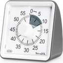 Secura 60-Minute Visual Countdown Timer for Kids & Adults, Classroom Time Management Tool (Gray & Dark Gray)