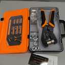 Preciva 3-Size Grommet Tool Kit - 1/2" 1/4" 3/8" Hole Punch & Eyelet Setting Tool with 300Pcs Grommets | Handheld Eyelet Plier for Tarps, Tents, Canvas, Vinyl & Leather Crafting