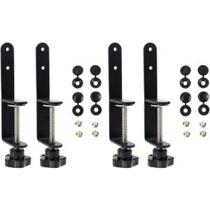 Gatuida 2 Sets Pegboard Hook Clips - Perfect for Organizing Desk Space, Easy Installation Tool for Clamp-on Desk Pegboard and Shelves