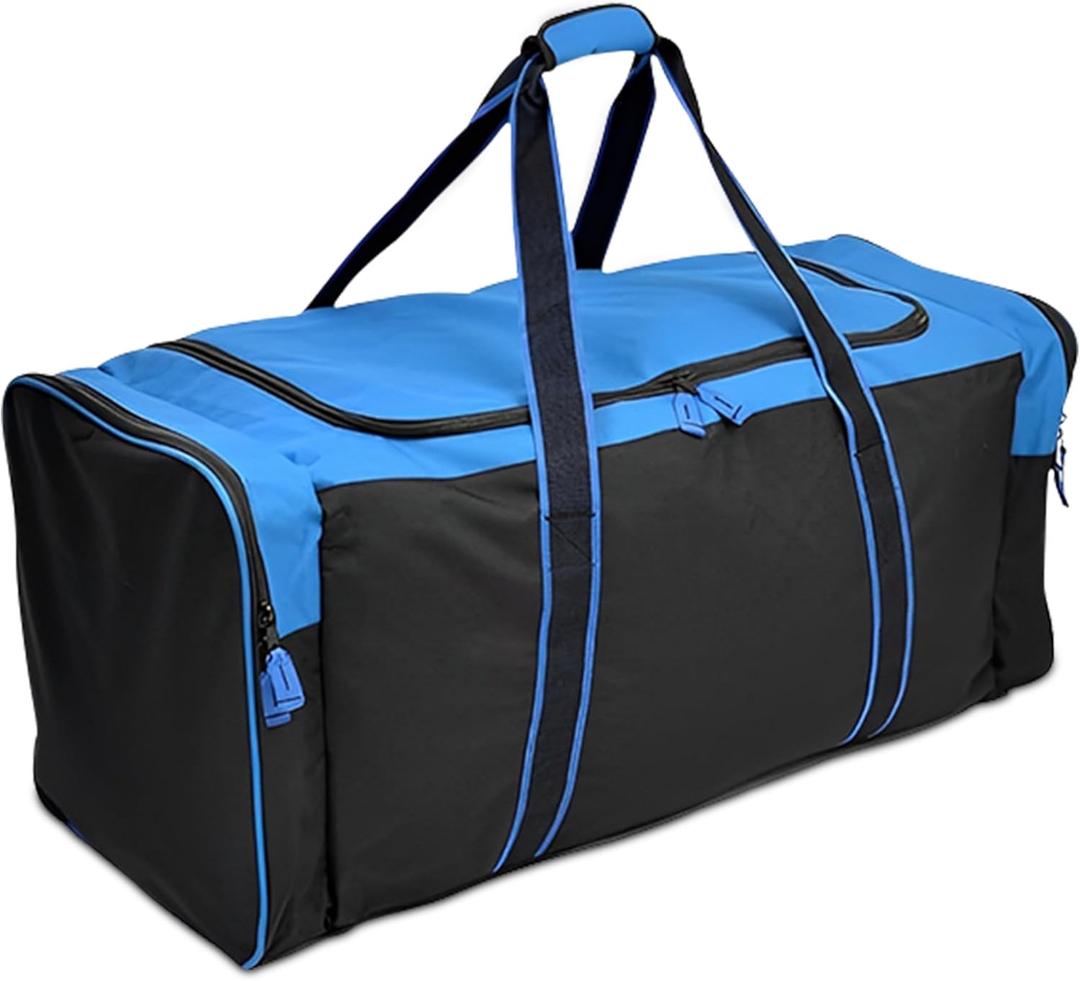 Jetstream Heavy Duty Multi Pocket Durable Sports Gym Equipment Travel Duffel Bag (36IN, XL 36" Blue)