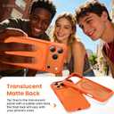 ORNARTO Magnetic for iPhone 17 Pro Max Case, 7X Military-Grade Drop Protection, Compatible with MagSafe, Slim Shockproof Translucent Matte Phone Case for iPhone 17 Pro Max 6.9", Orange