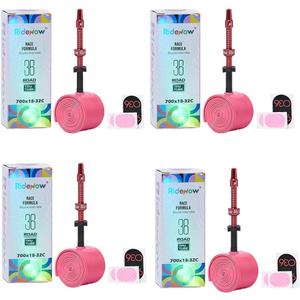 RIDENOWTECH TPU Inner Tube 700C x 18-32C / 32-47C with Metal Presta Valve, Removable Valve Cores for Road & Gravel