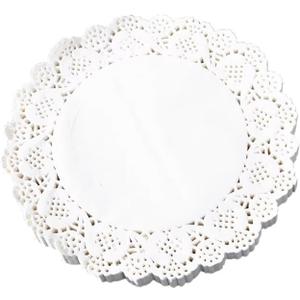 100 PCS Paper Doilies, 10.5 inch White Doilies for Dessert Trays, Round Paper Placemats for Food, Birthday, Crafts, Wedding, Cakes, Desserts, Parties, Tableware Decoration, Pack of 100