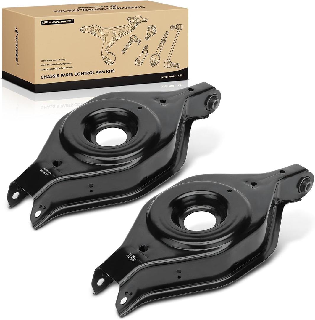 A-Premium 2 x Rear Lower Rearward Control Arm with Bushing, Compatible with Nissan Pathfinder 2005-2012, Armada 2006-2015 & Infiniti QX56 2007-2010