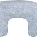 Boppy Nursing Pillow - Ergonomic Bottle & Breastfeeding Pillow with High, Firm, Large Area, Water-Repellent Cushion with Washable Cover; Baby Safety Alliance Verified - Blue Speckled Current